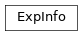 Inheritance diagram of ExpInfo